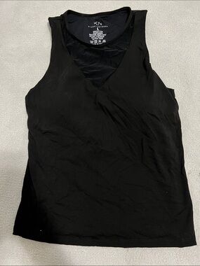 Klassy Network Black V-Neck Sleeveless Tank Top